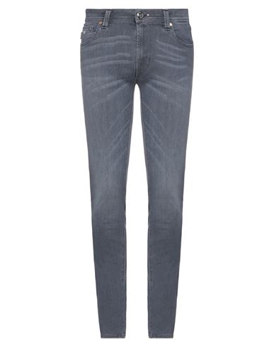 Man Jeans Charcoal Size 35 Cotton, Elastomultiester, Elastane