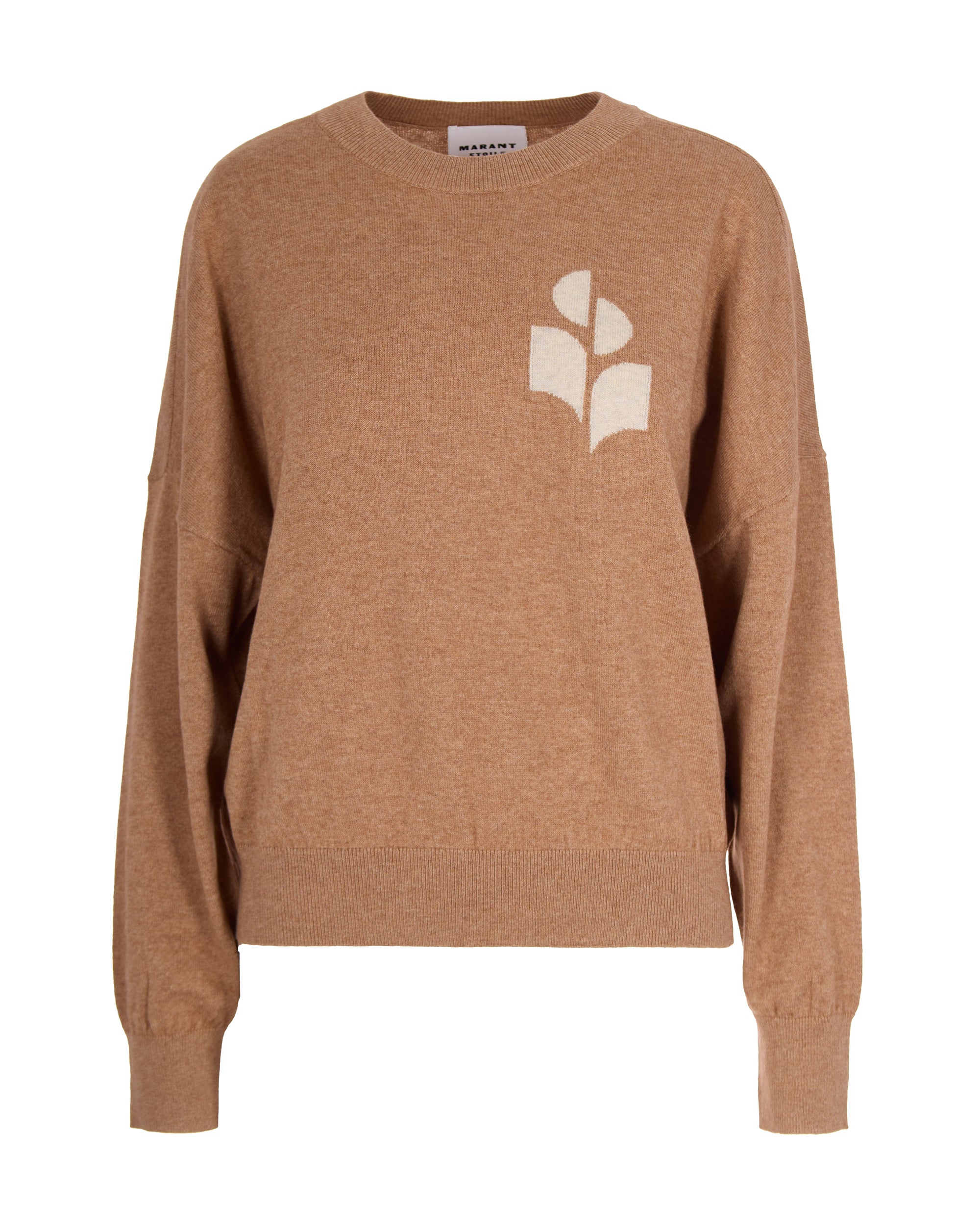 Cotton-Wool Blend Sweater — Camel