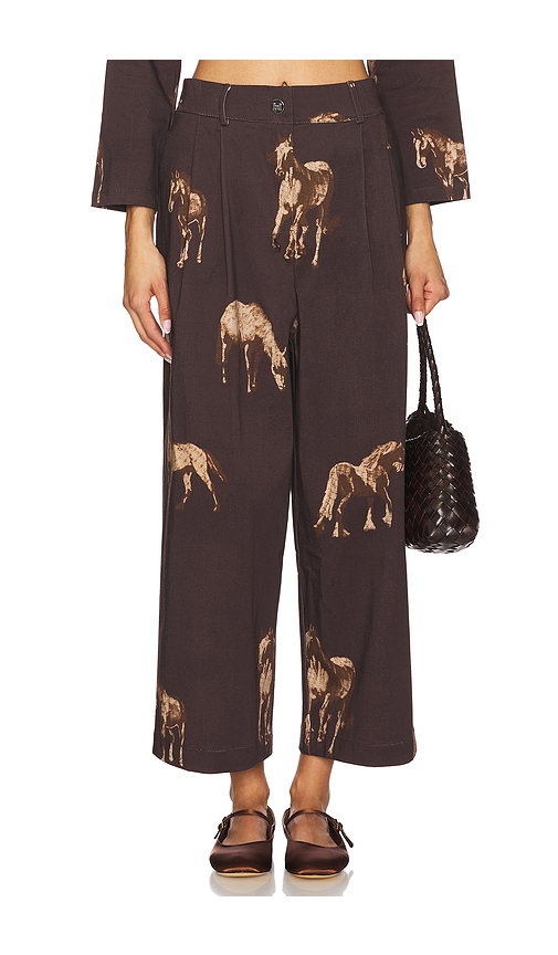Milkwhite PANTALON LARGE en Brown. L. Also en