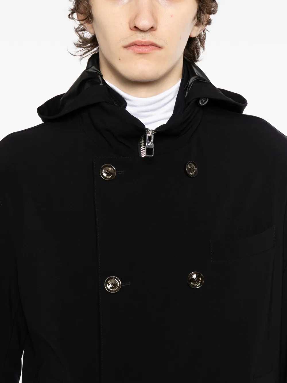 Montecore Double Breasted Jacket With Hood