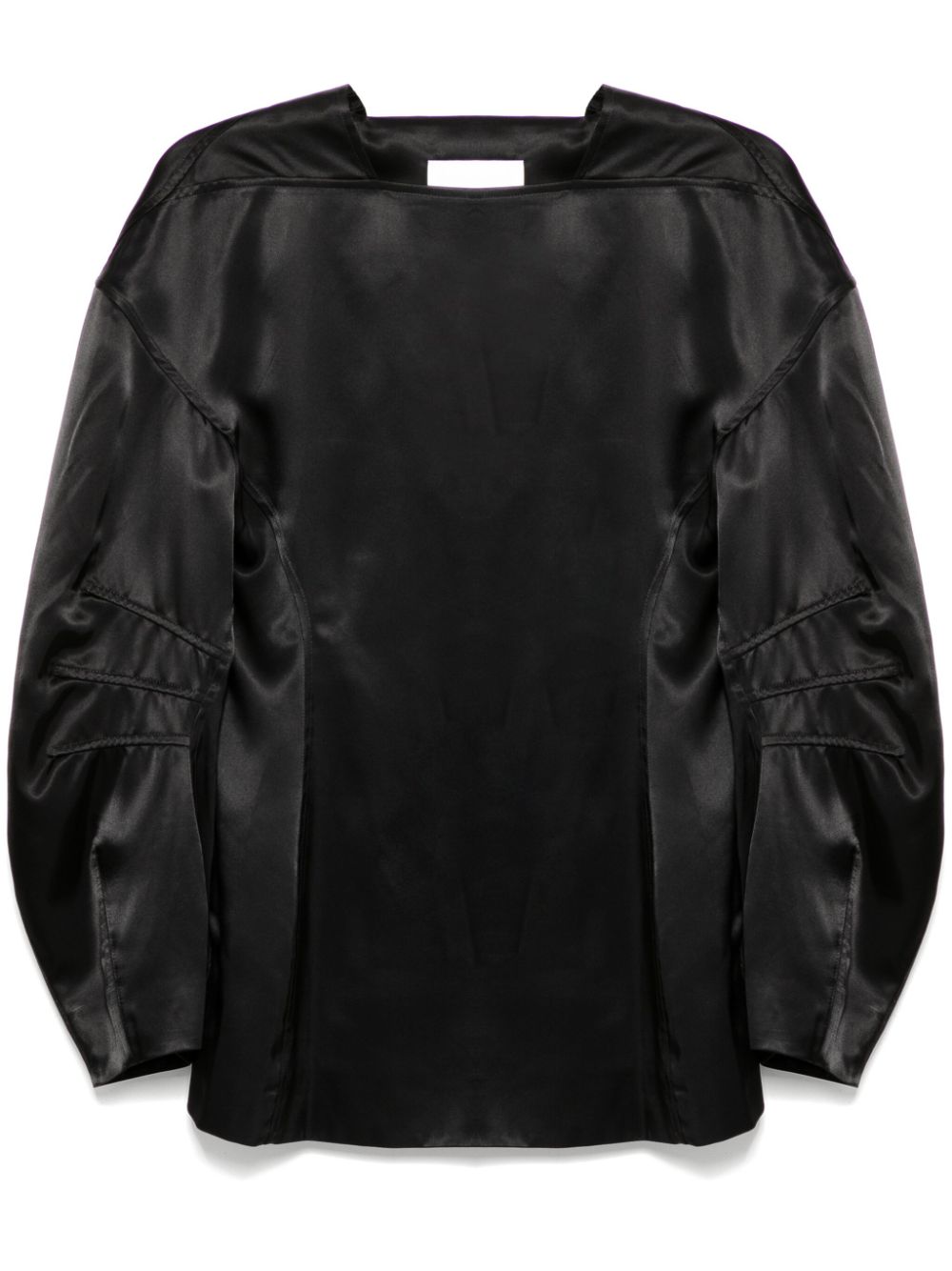 질 샌더 여성 패널 탑 - 블랙 J03NC0258J65246