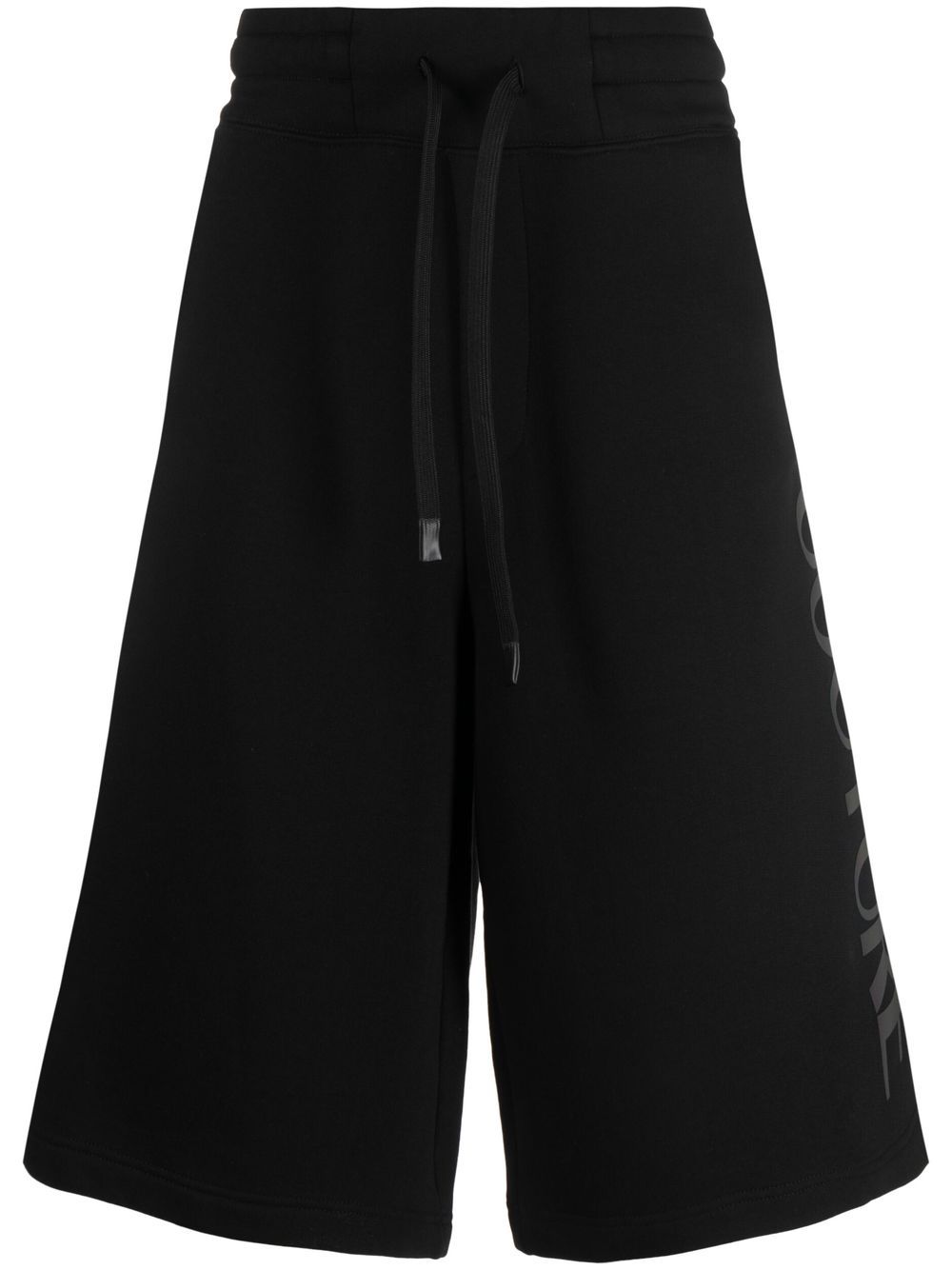 Logo-print shorts - Black