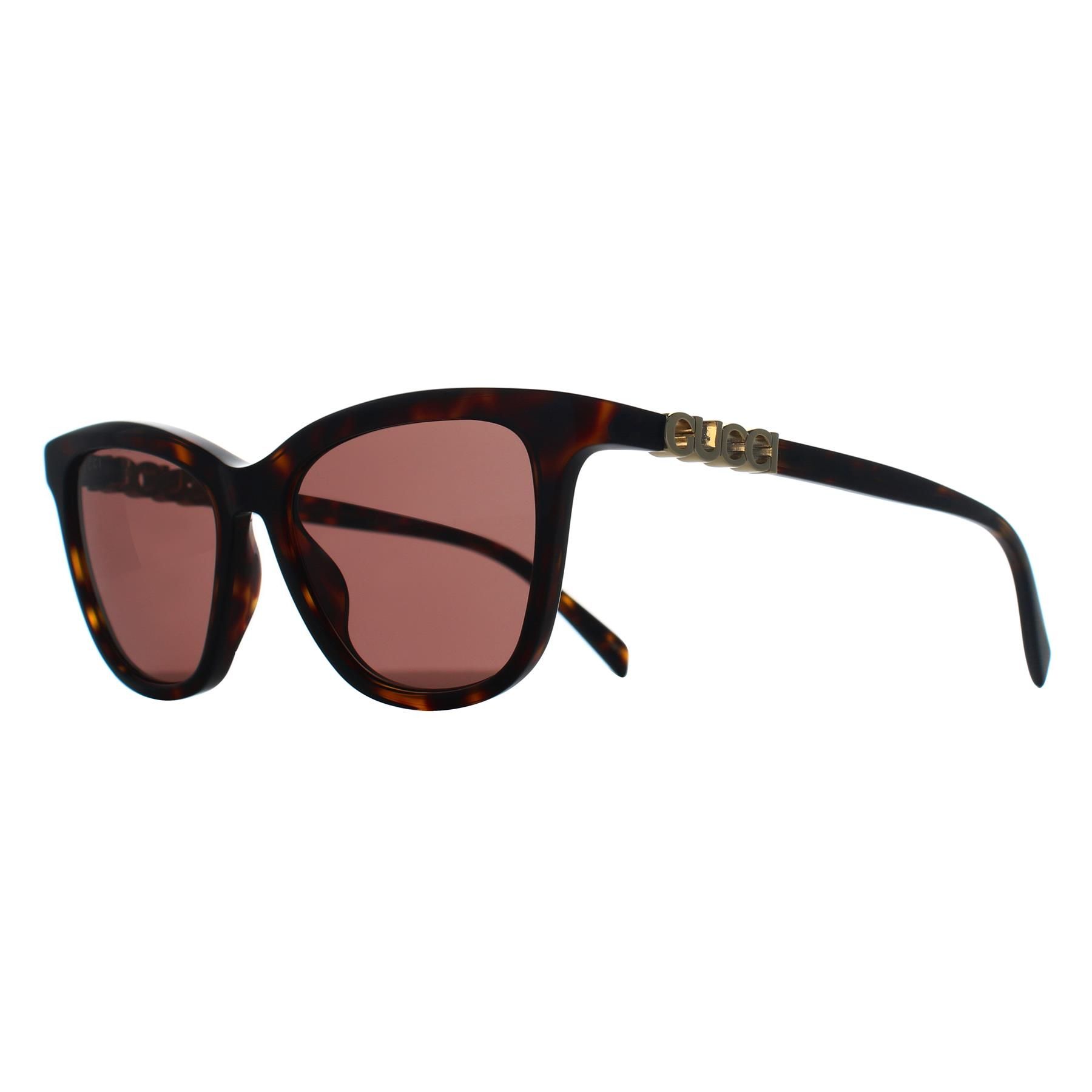 Gucci Cat Eye Havana Brown Gg