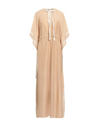 Woman Maxi dress Sand Size M Polyester, Cotton