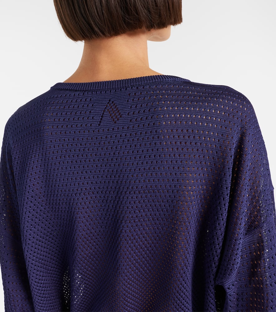 Open-knit minidress