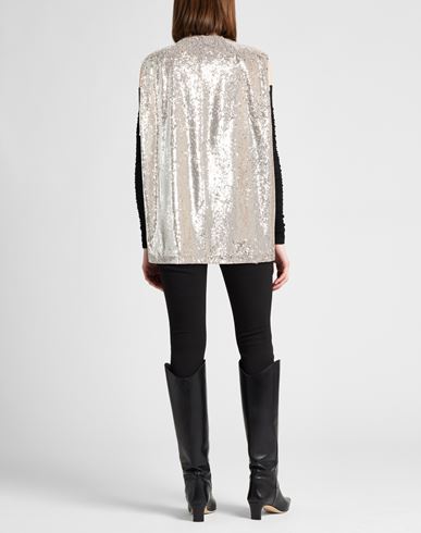 Crème Woman Jacket Silver Size 6 Polyester