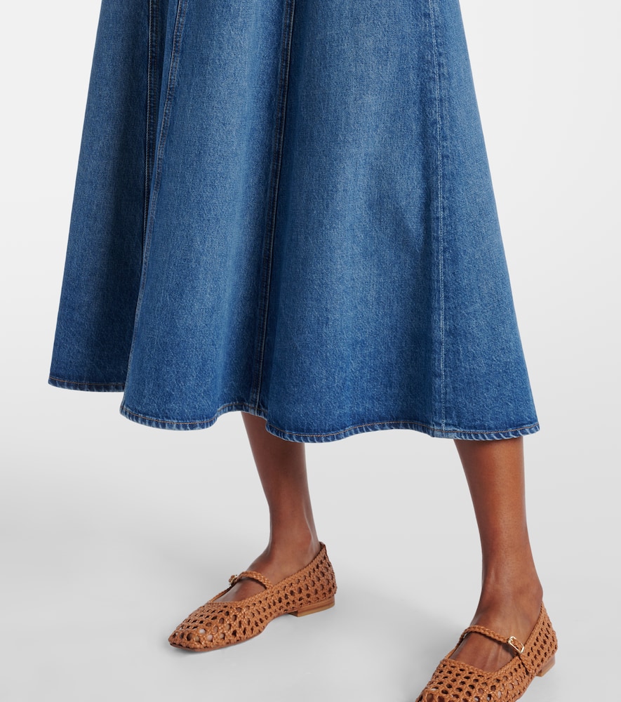 Uma denim midi skirt