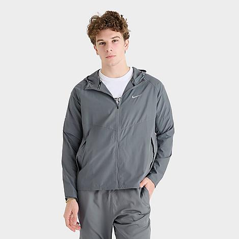 Men's Repel Miler Running Jacket in Smoke Grey/Smoke Grey