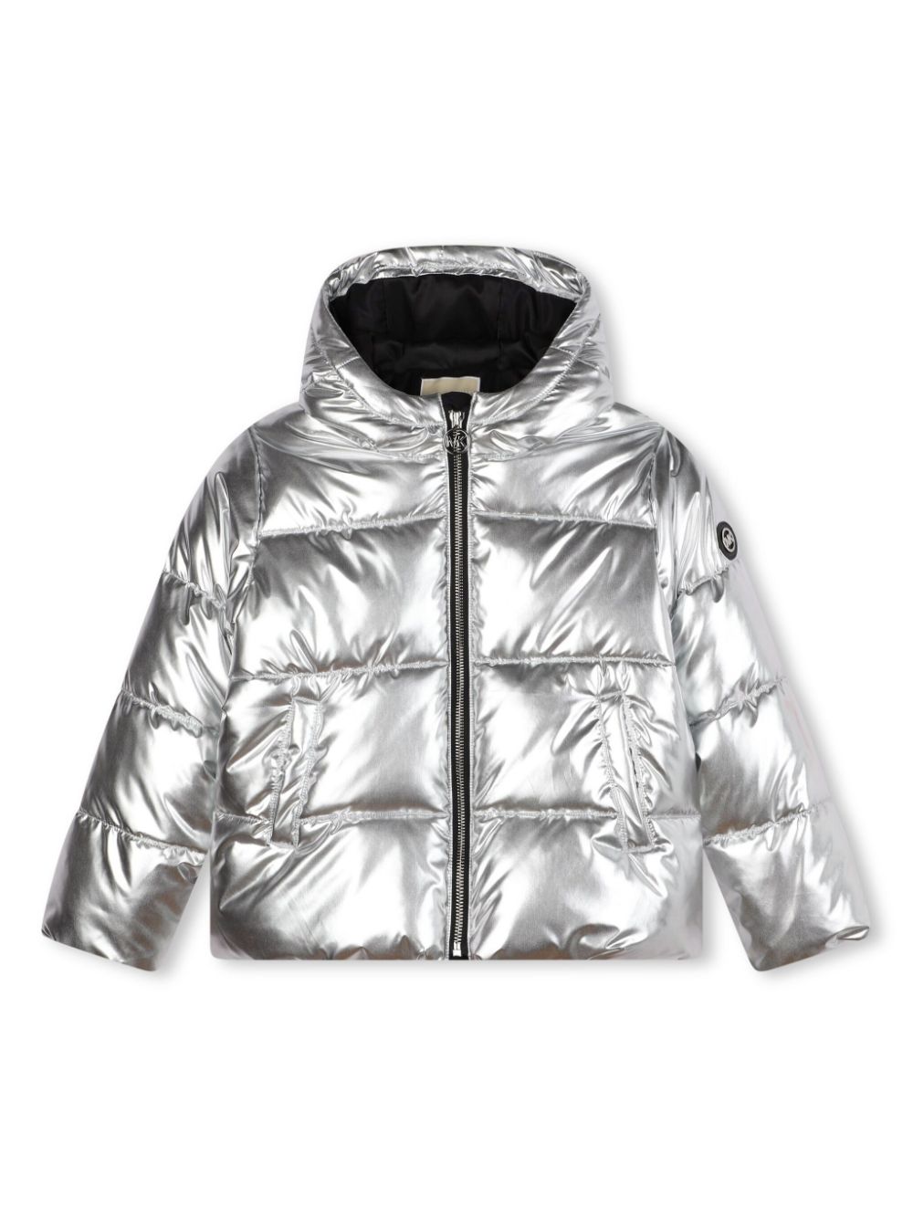 Metallic puffer jacket - Silver