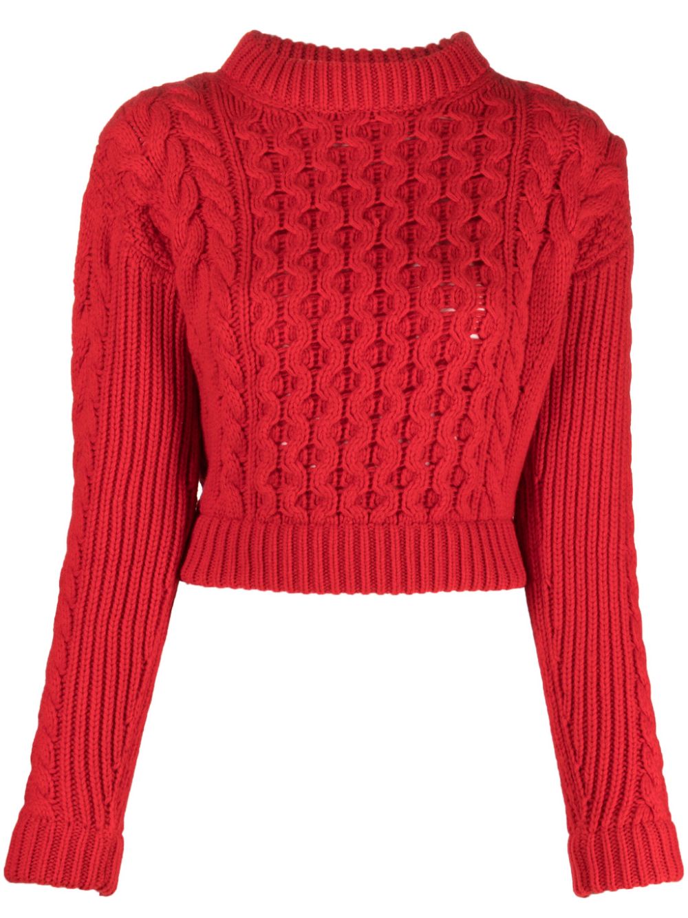 Merino wool-blend jumper - Red