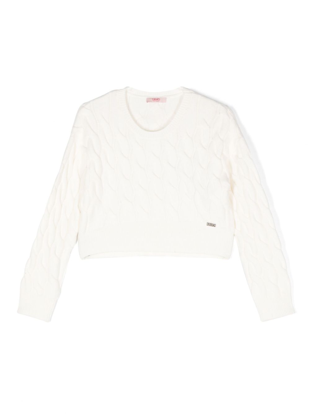 Cable-knit jumper - Green