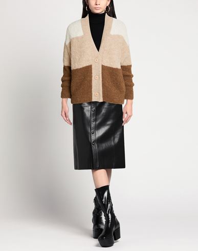 Woman Cardigan Beige Size 10 Wool, Alpaca wool, Polyamide, Metallic fiber