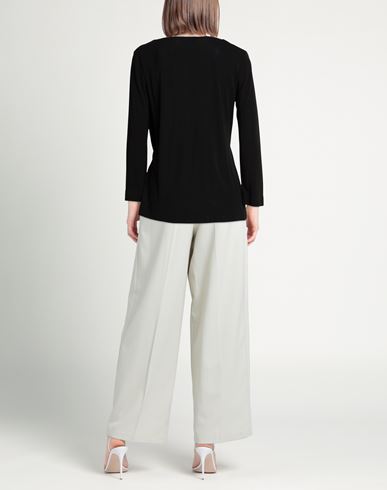 Woman Top Black Size L Viscose, Polyester