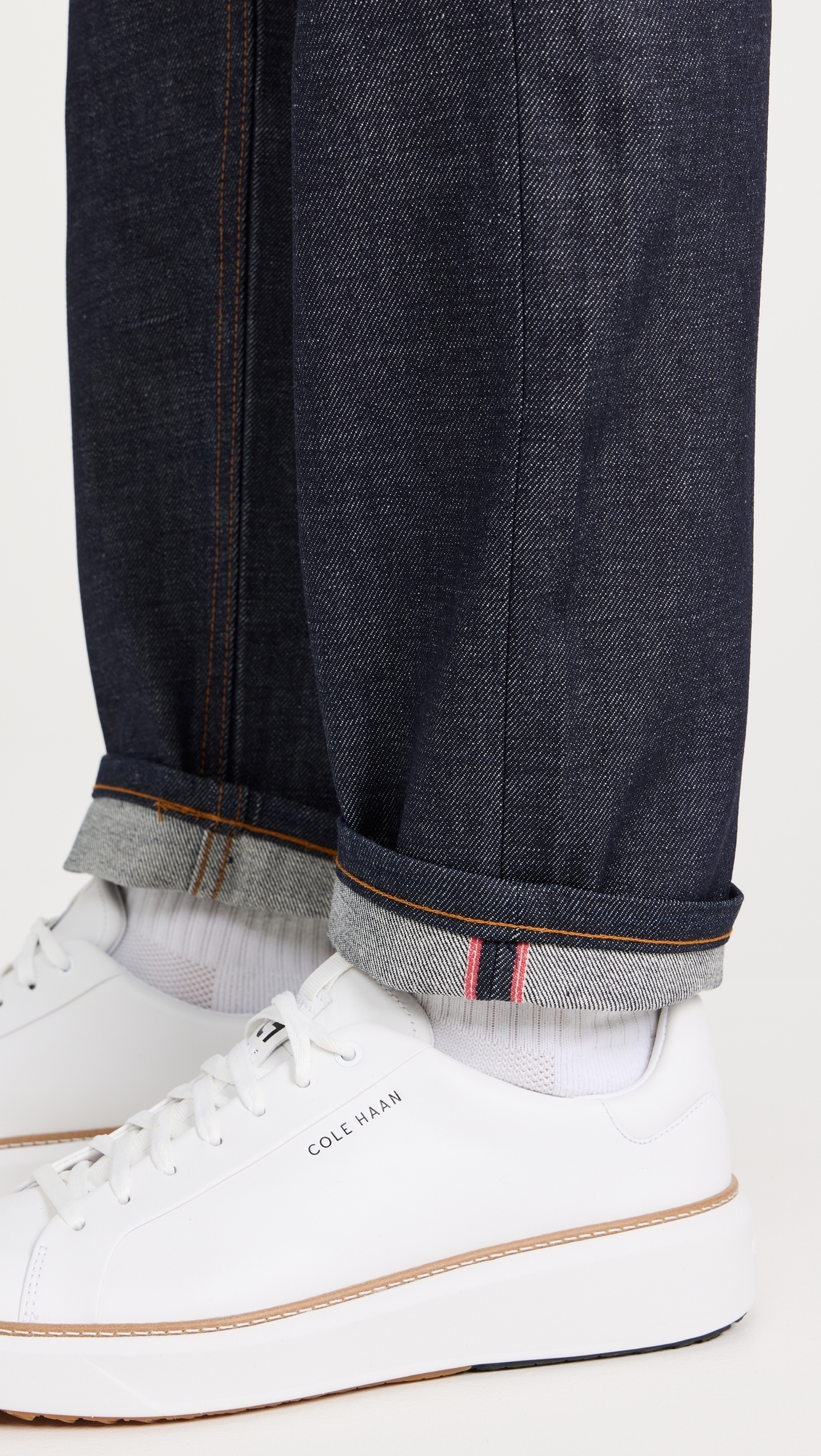 Easy Guy Dirty Fade Selvedge Jeans Indigo x White