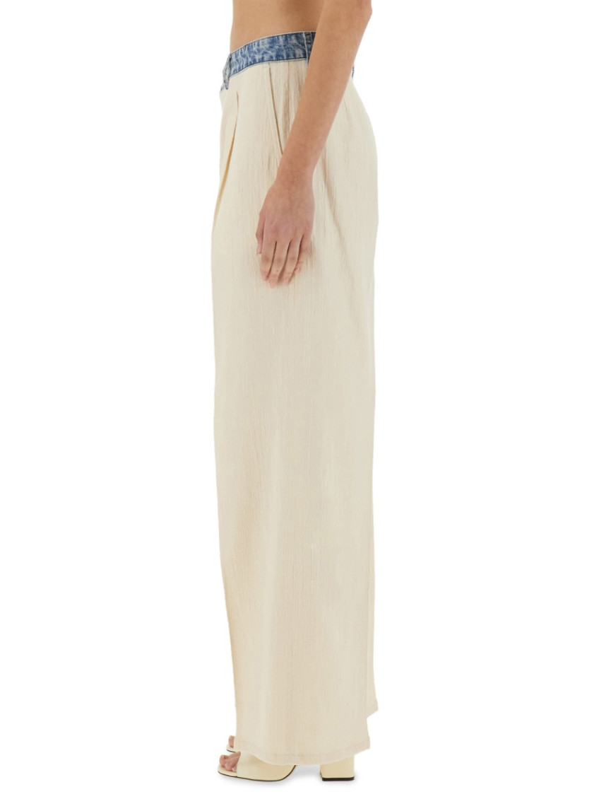 Moschino - urban wide fit pleated trouser