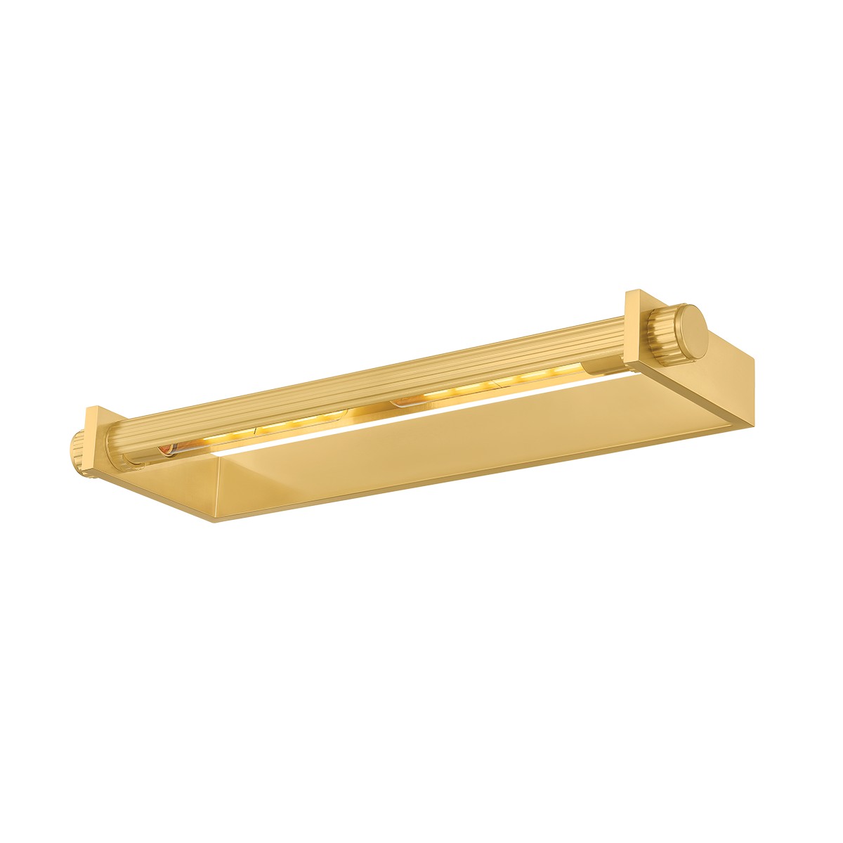 Aged Brass Picture Light from the Judd Collection