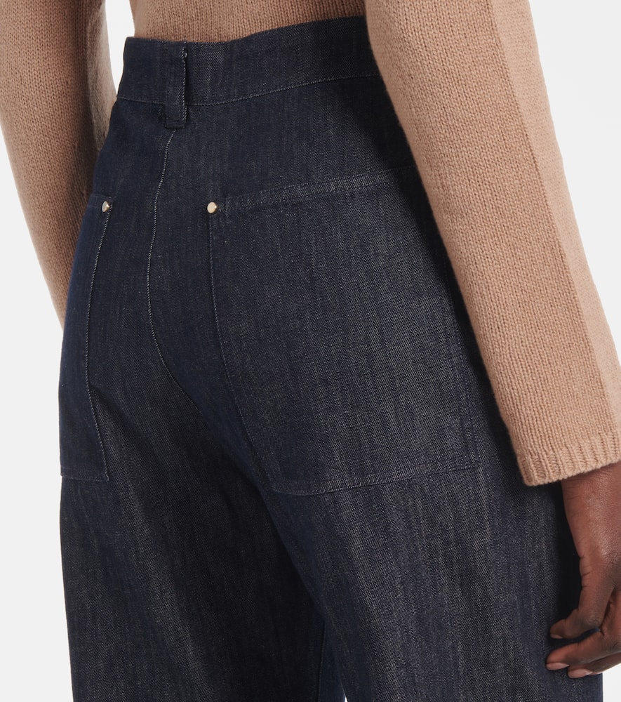 Terra high-rise straight jeans