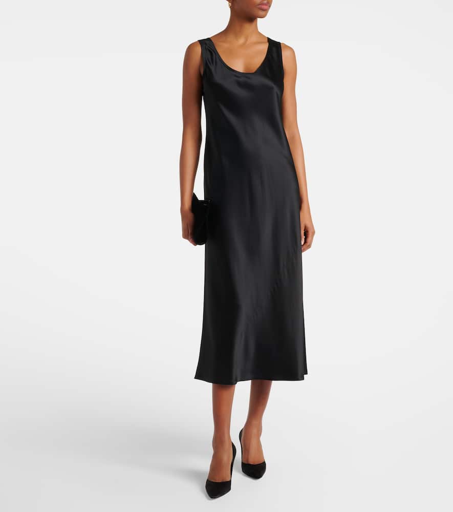 Banjo silk satin midi dress