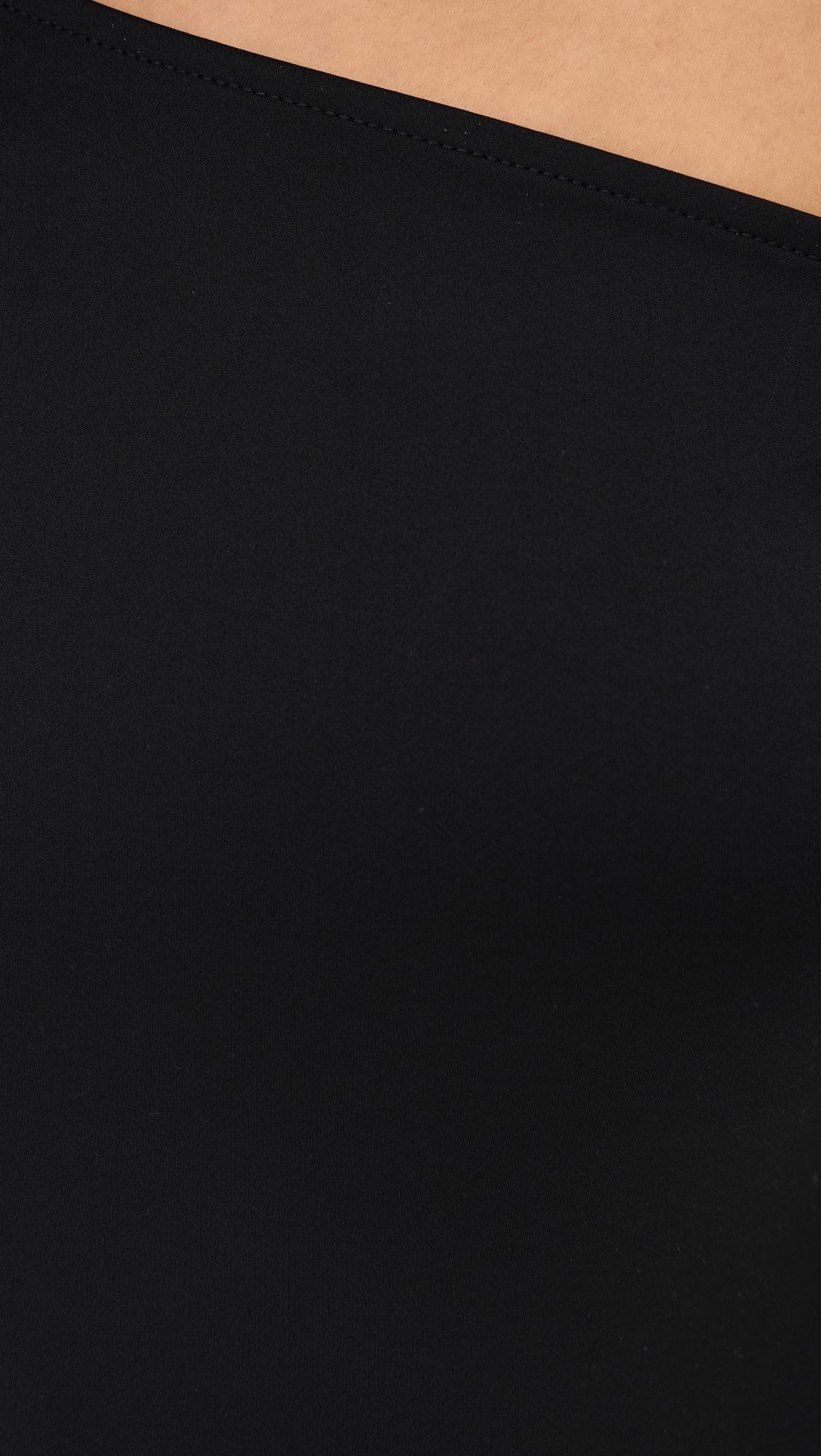 Weightless Sculpting One Shoulder Top Black001