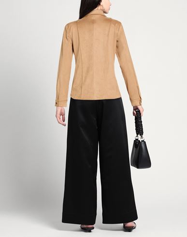 Amber Capsule Woman Shirt Camel Size 14 Polyester, Elastane