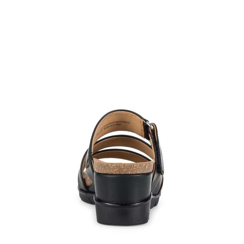 Women's Michi Wedge Sandals (Black)