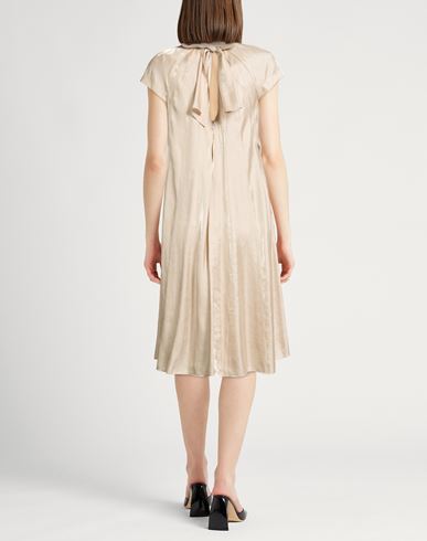 Woman Midi dress Beige Size 4 Viscose, Polyester