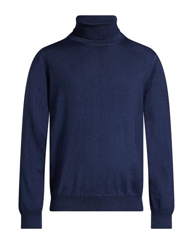 Man Turtleneck Blue Size 42 Virgin Wool