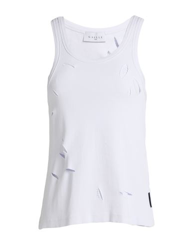 Woman Tank top White Size 1 Polyester, Elastane