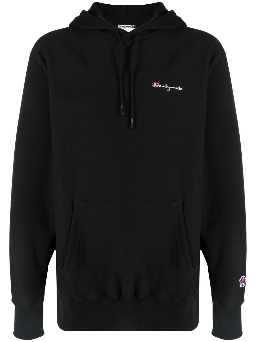 Embroidered hoodie - Black