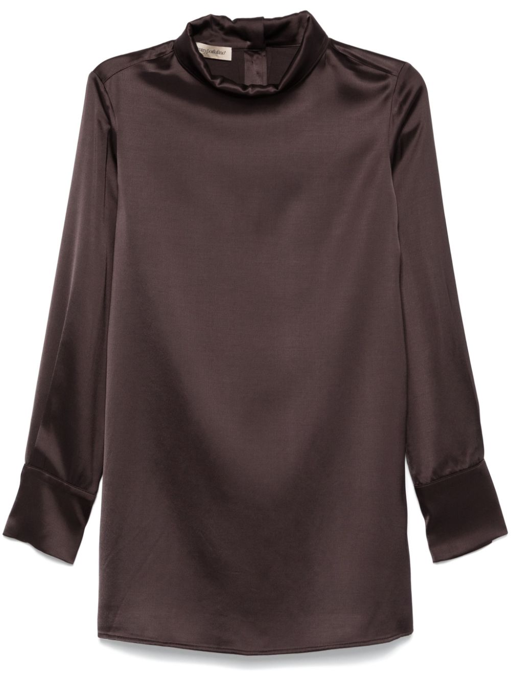 Satin shirt - Brown