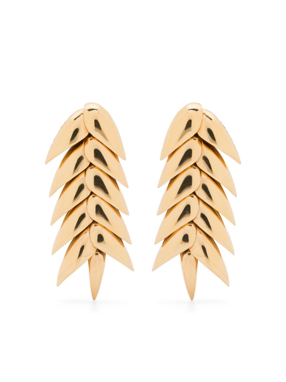 Short Spikelet earrings - Gold