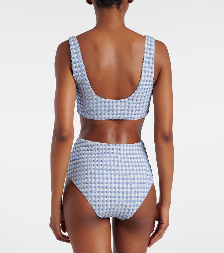 Ainsley gingham bikini top