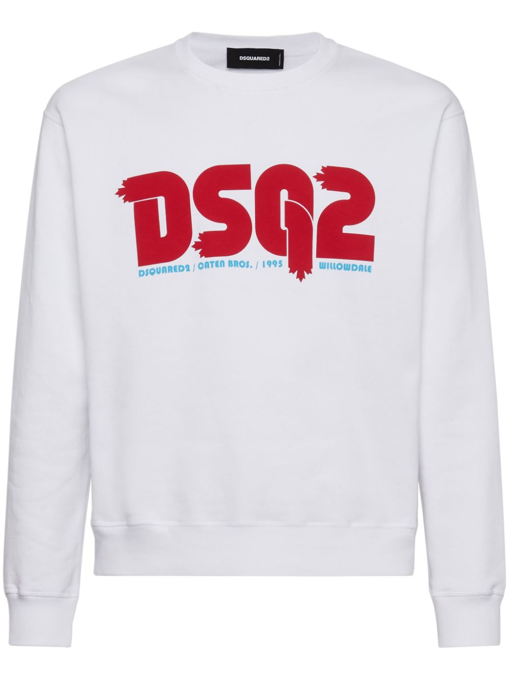 Logo-print cotton sweatshirt - Black