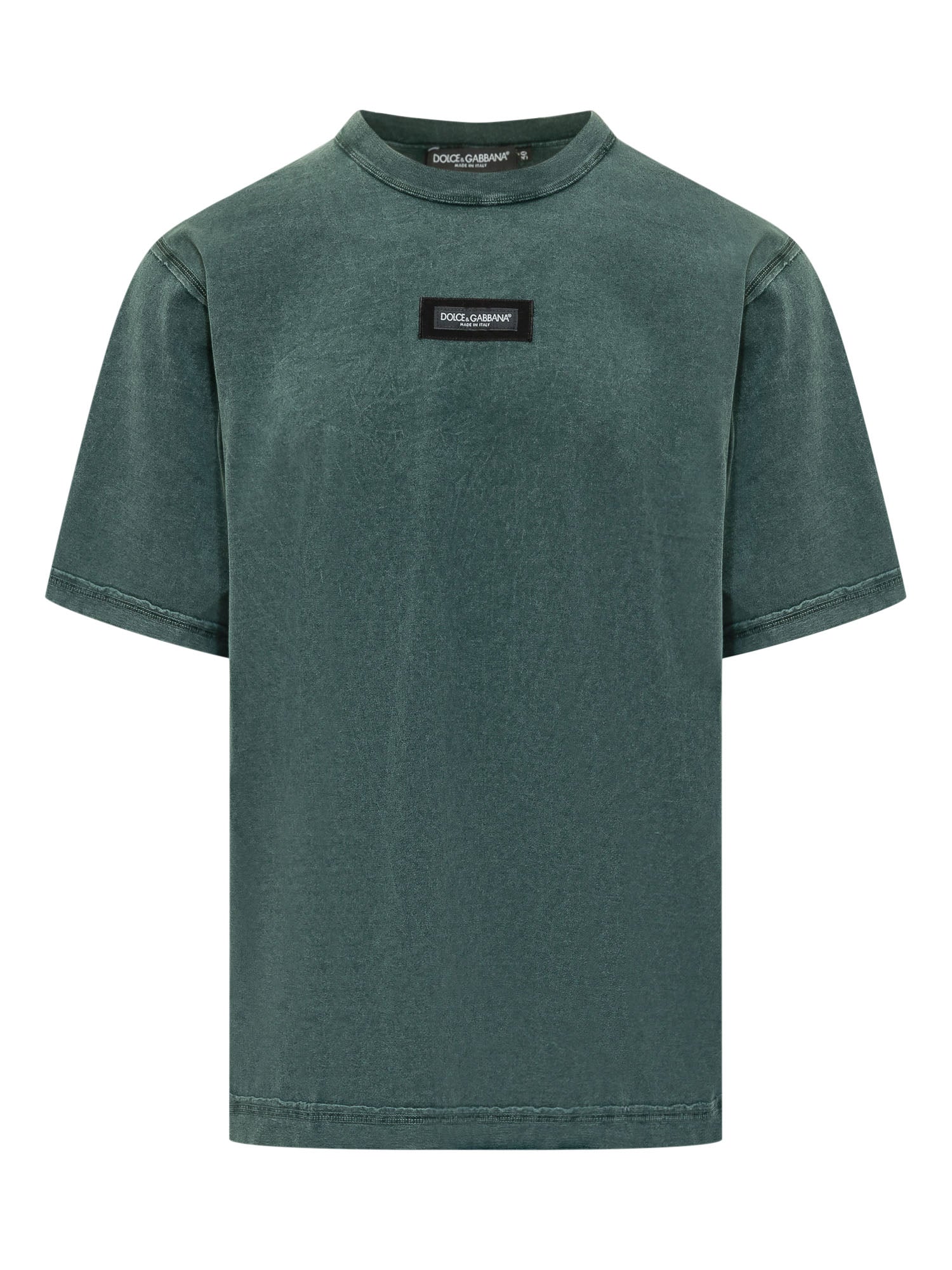 Classic Giro Neck T-Shirt with Front Logo