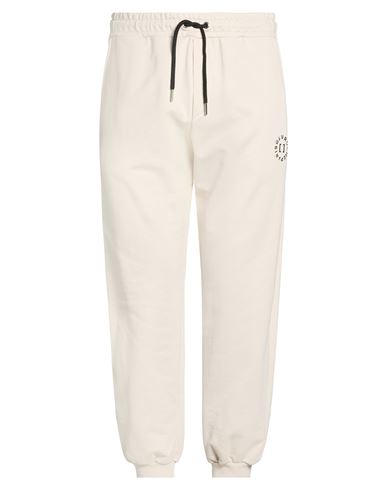 Man Pants Light grey Size L Cotton, Polyester