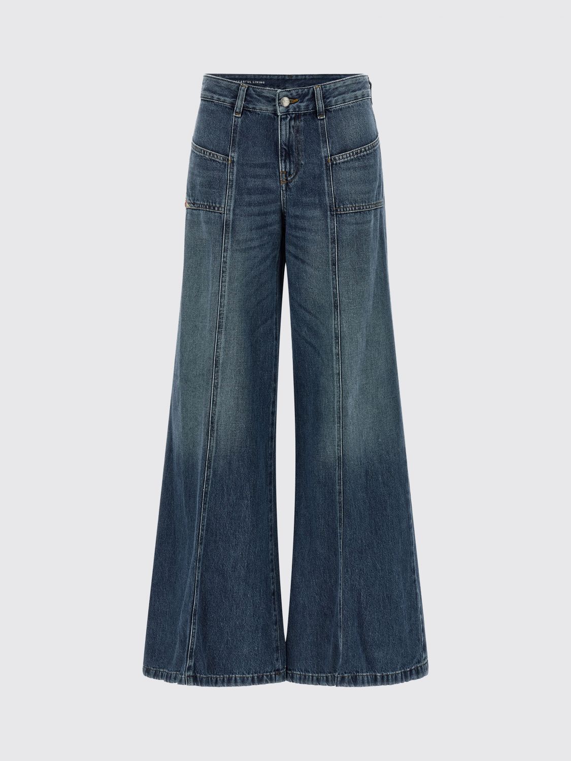 Diesel D-Akii wide-leg denim jeans - Blue
