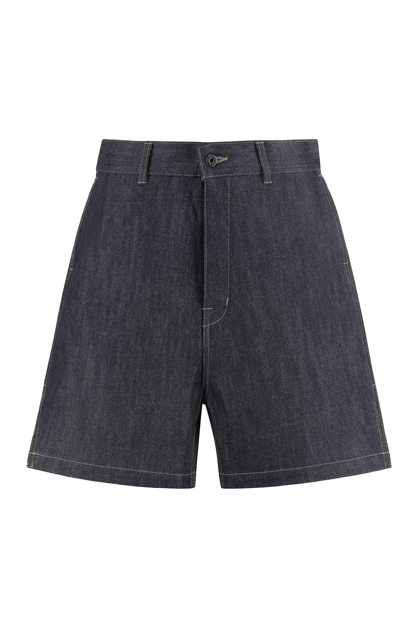 Rick Owens X Denim Bermuda Shorts