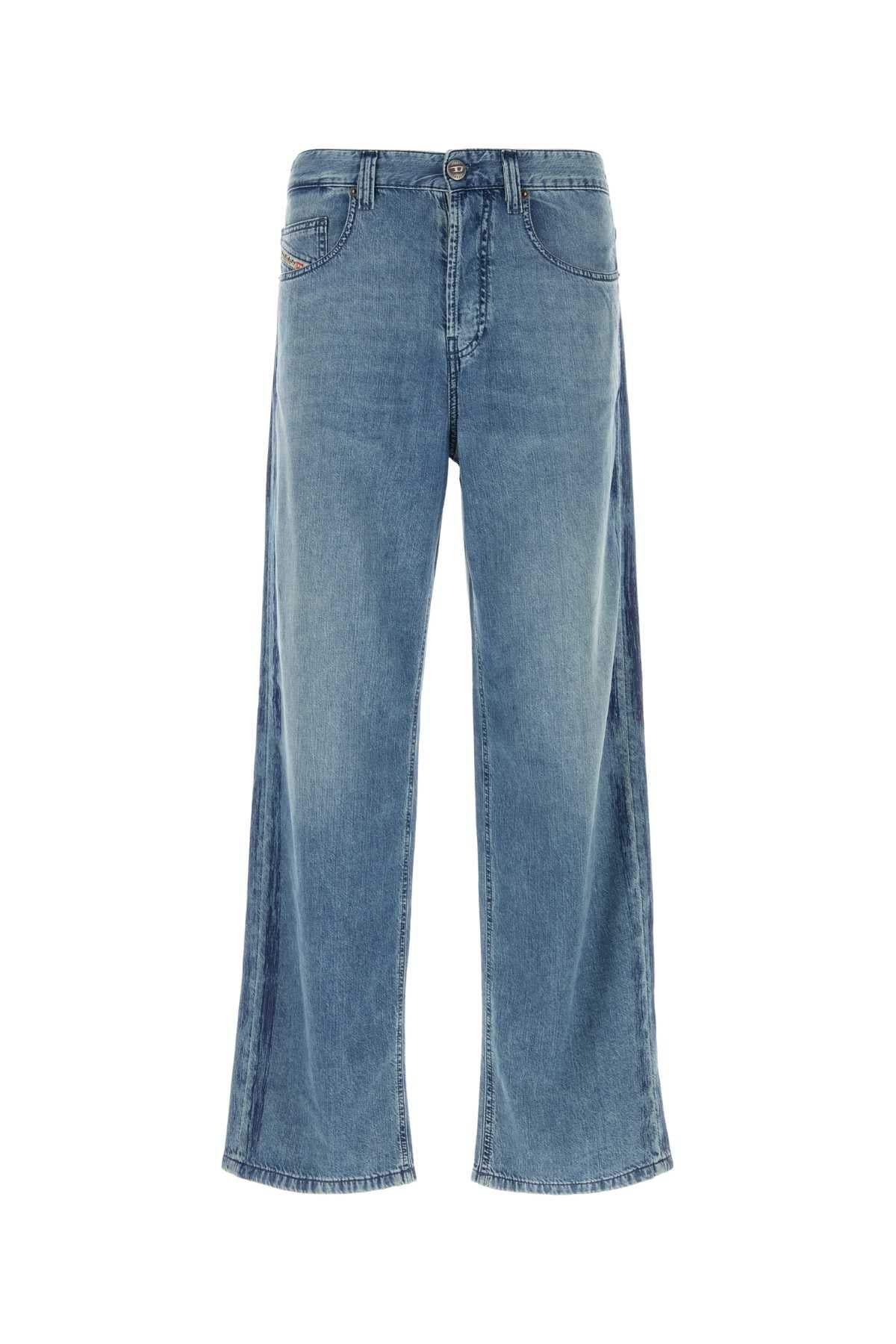 60% Cellulose/40% Cotton Denim Jeans — Blue