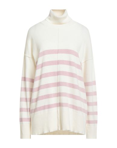 N. o.w. Andrea Rosati Cashmere Woman Turtleneck Lilac Size M Wool, Viscose, Cashmere, Nylon