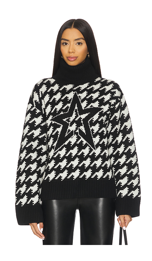 Perfect Moment Chunky Houndstooth Sweater in Black. - XS also in L, M