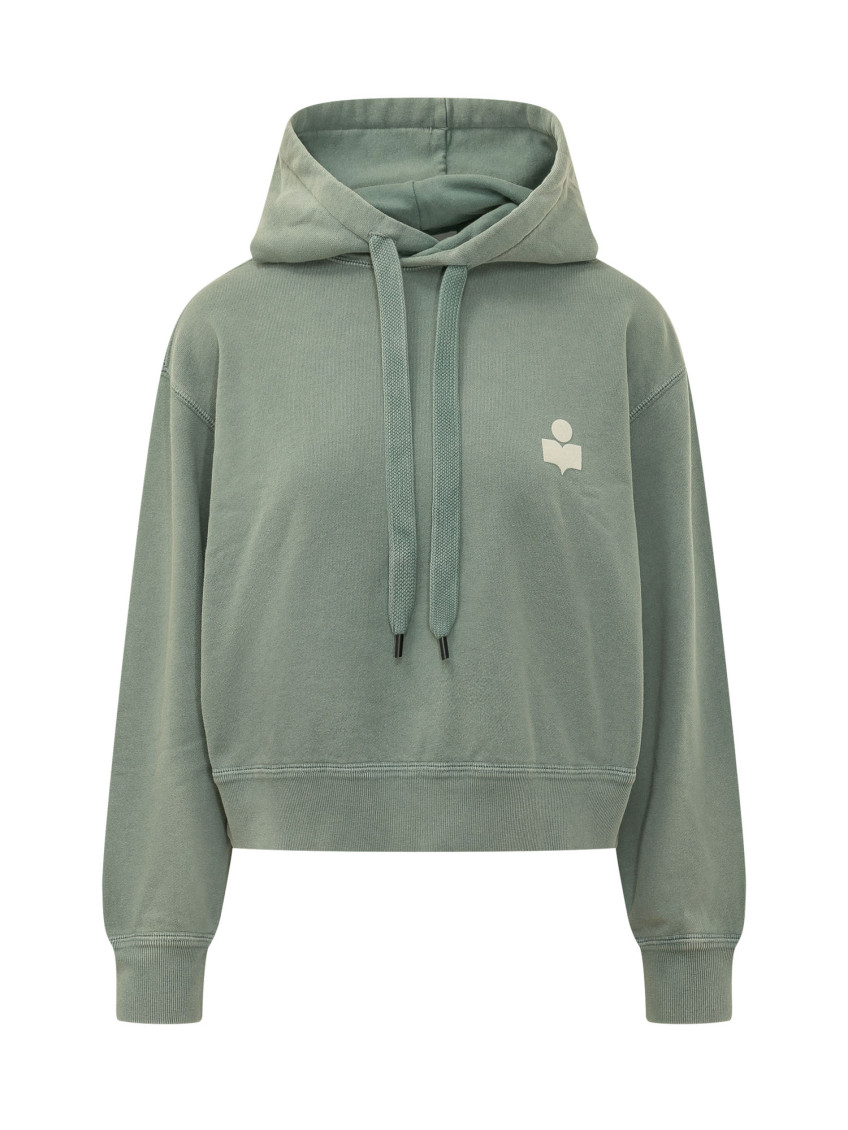Green Logo Hood Sweatshirt