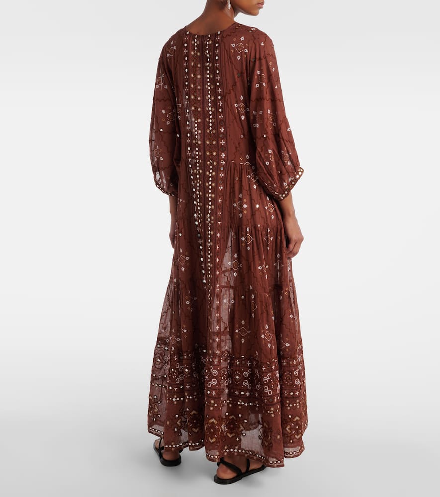 Printed cotton maxi dress