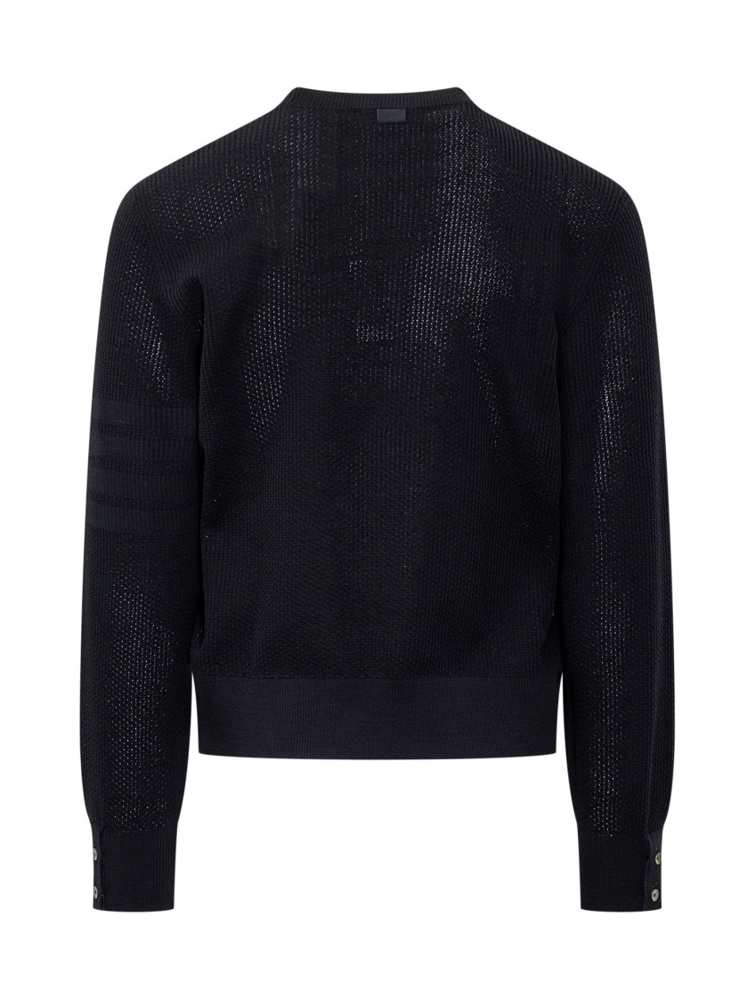 Virgin Wool 4bar Pullover