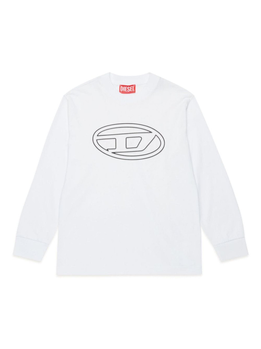Boys White Logo Sweatshirts