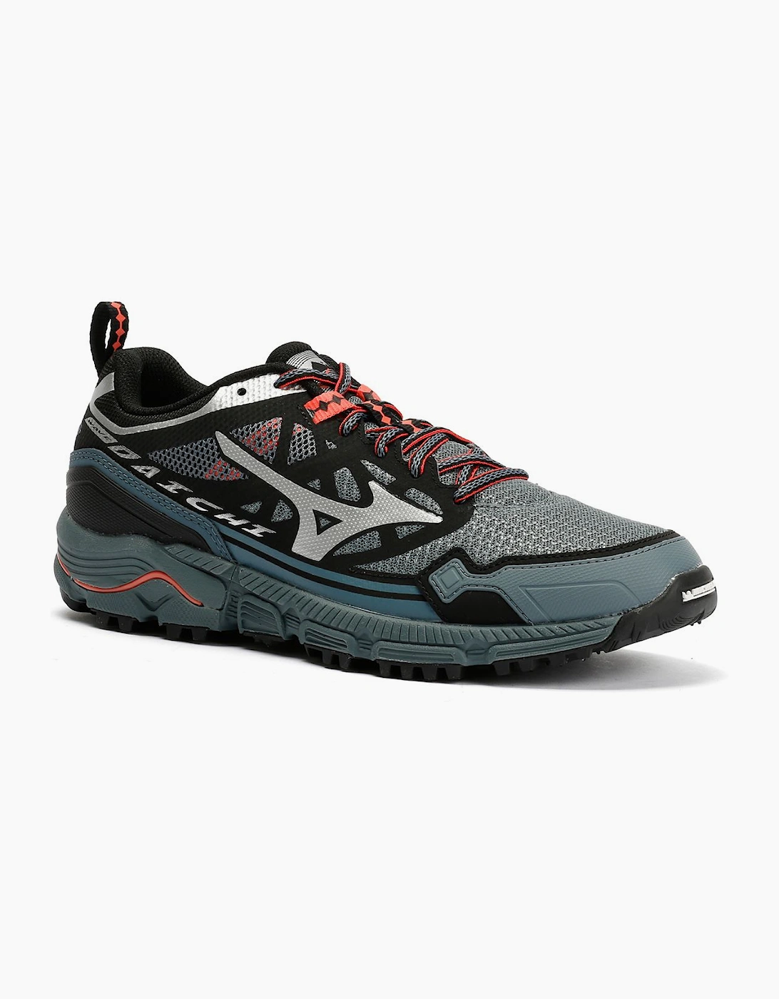 Women's Mizuno Wave Daichi LS Stormy Weather/Silver Trainers - Grey