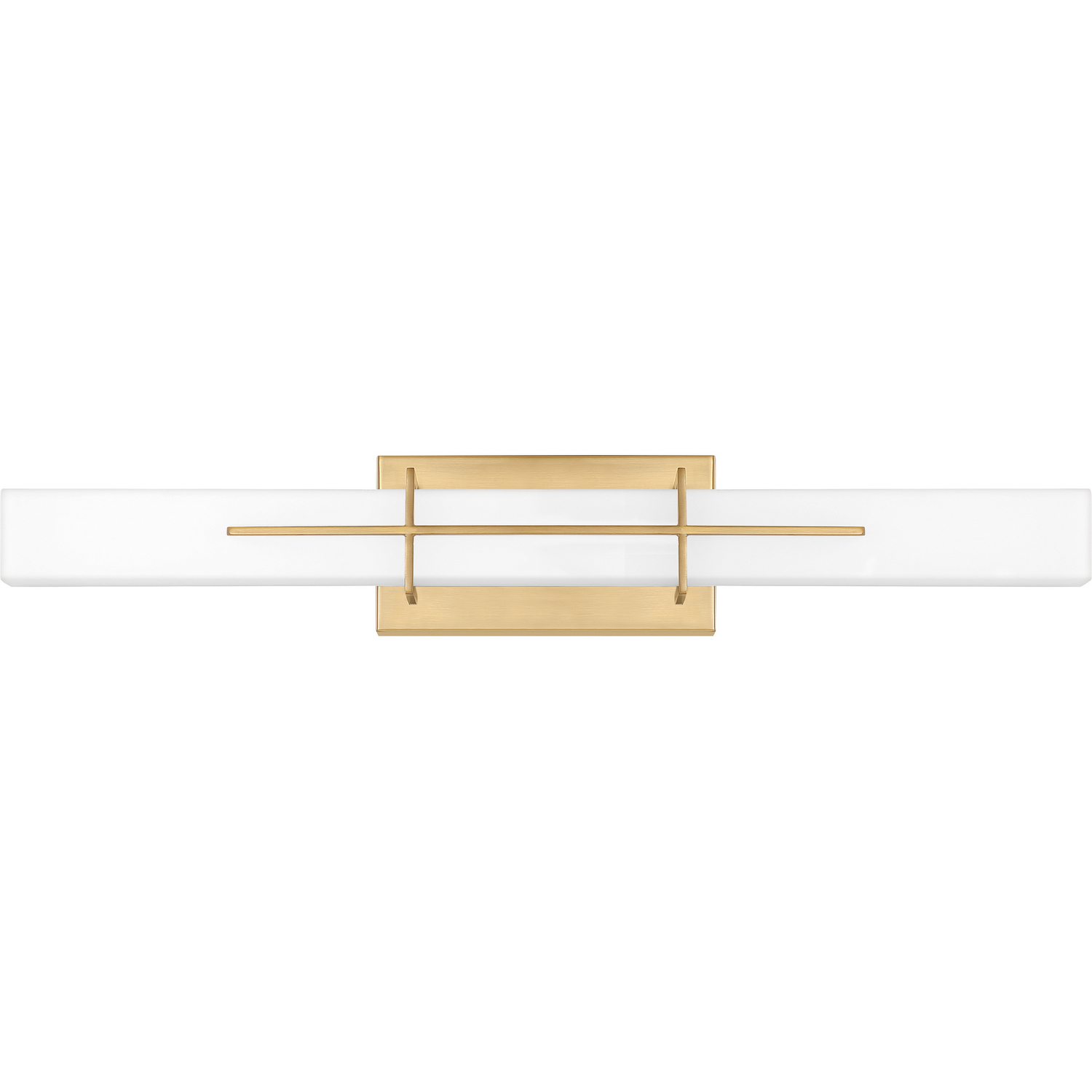 Gemini LED Bathroom Vanity Light in Aged Bra