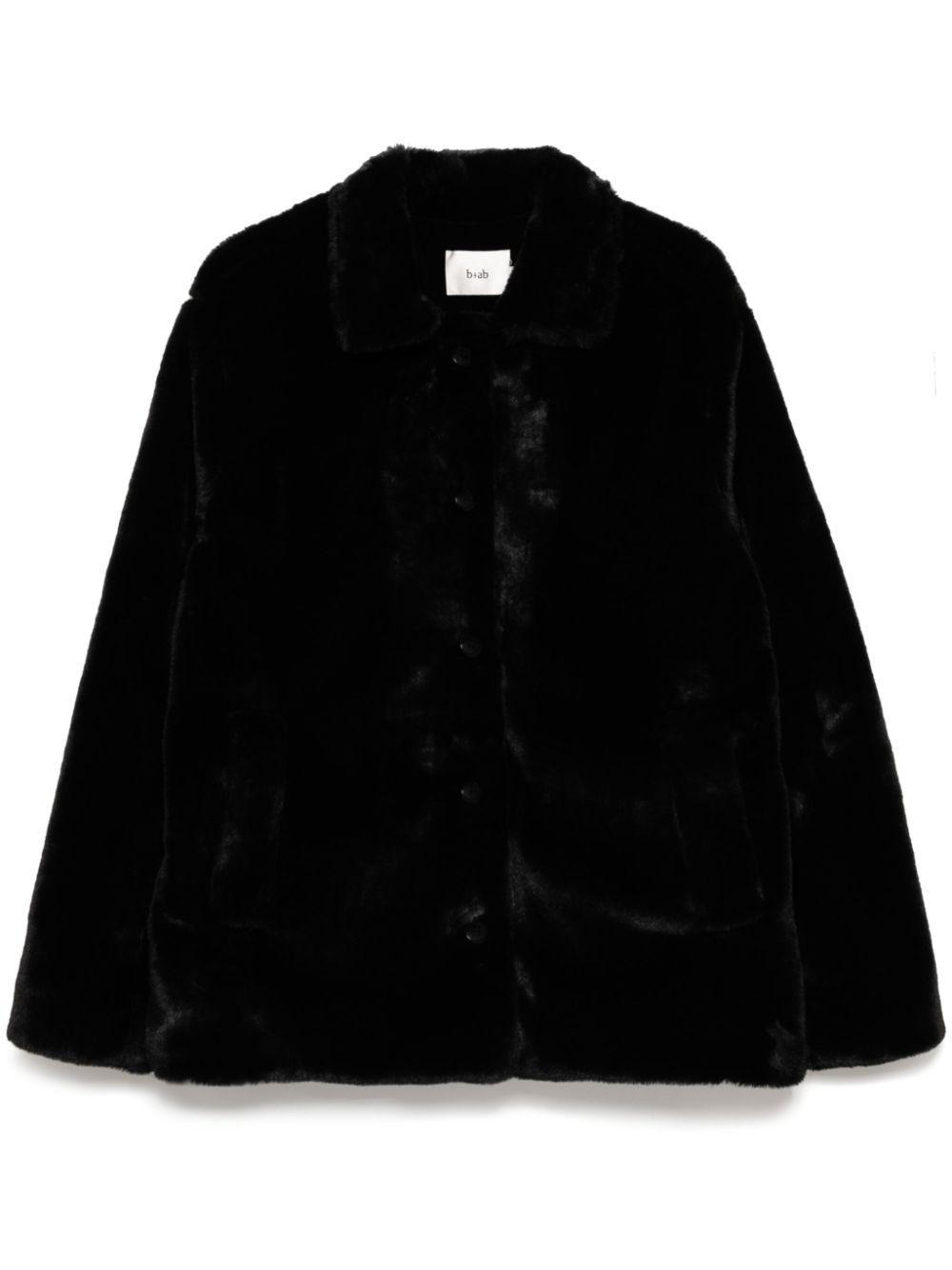Faux fur jacket - Black