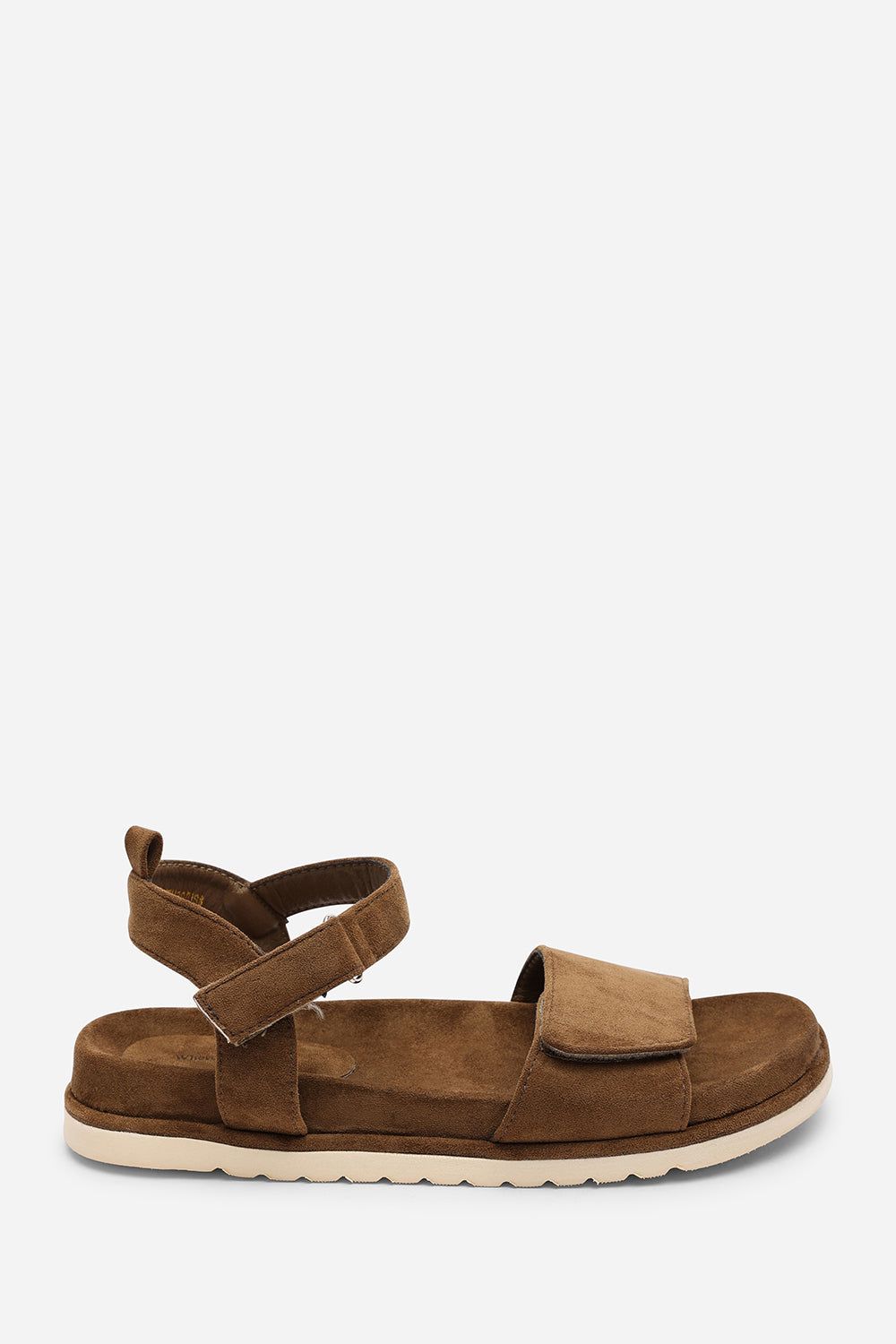 Where's That From Women's 'Brivya' Double Strap Sandals with Velcro Closure in Khaki