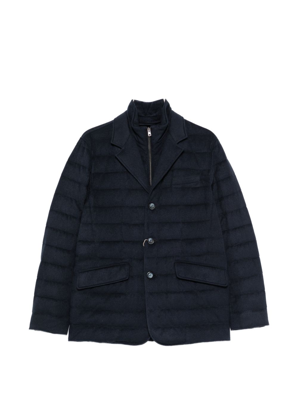 Quilted Navy Jacket — Navy