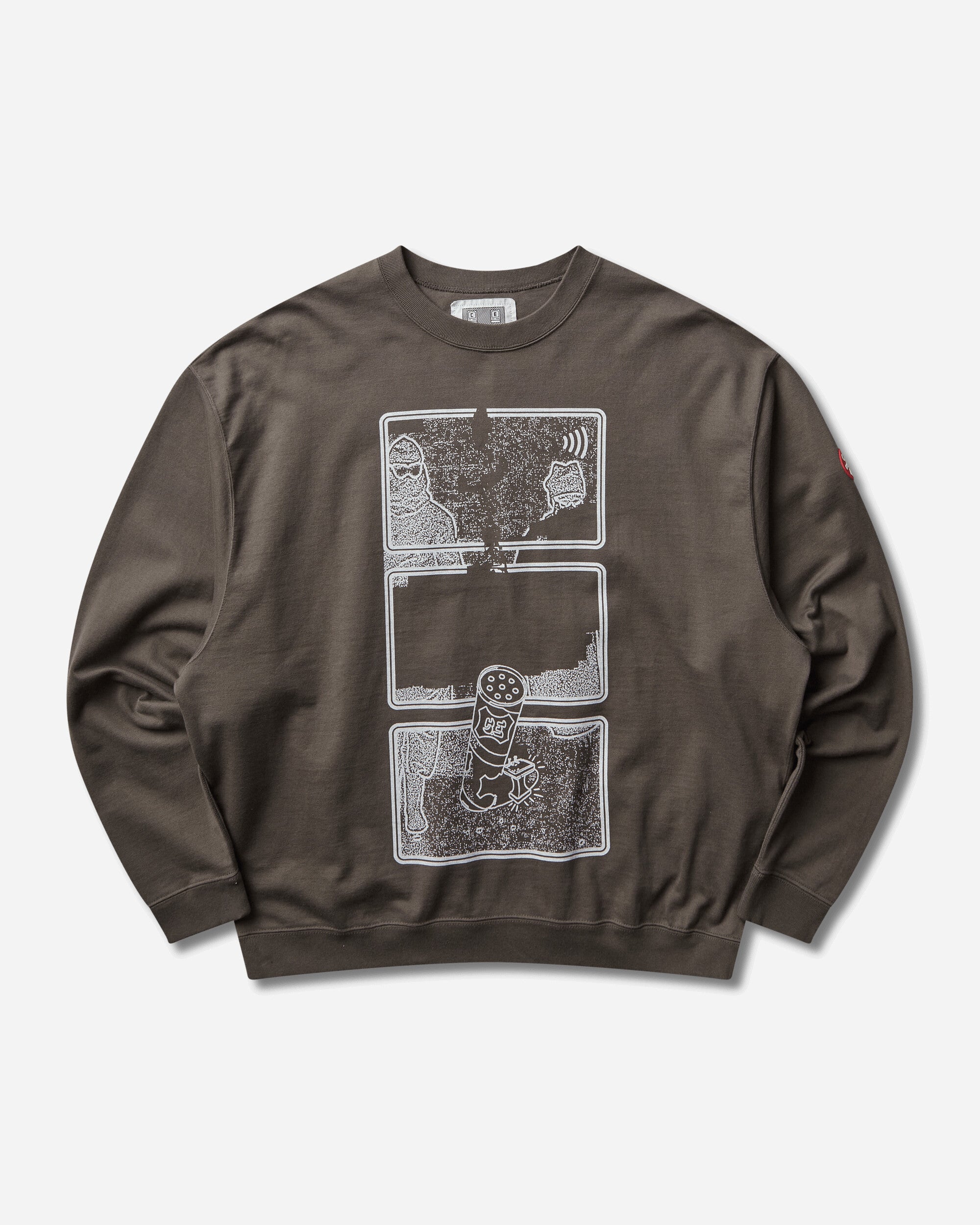 Men s MD Clean Room Light Big Crewneck Sweatshirt Charcoa